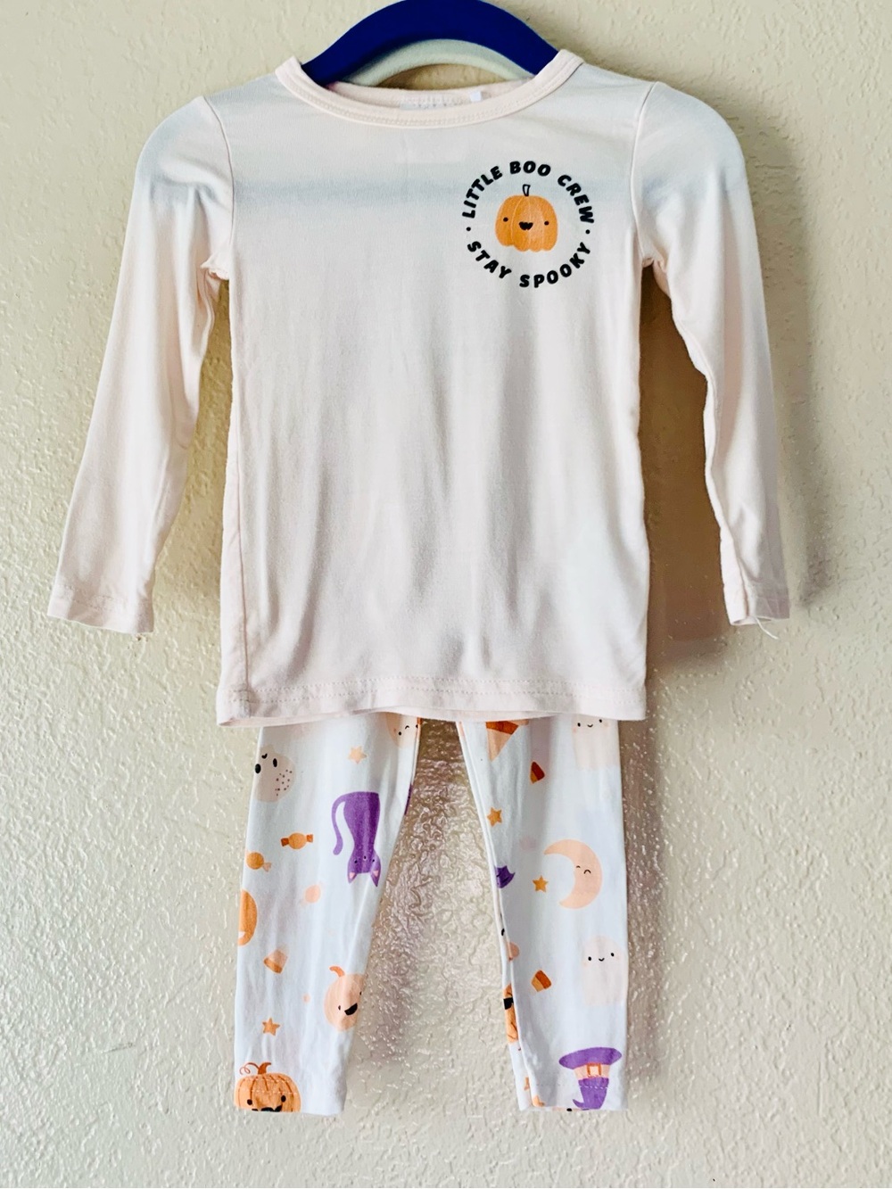 TRES BEAU ET BELLE Viscose Bamboo Little Boo Crew Halloween Set Size 12M